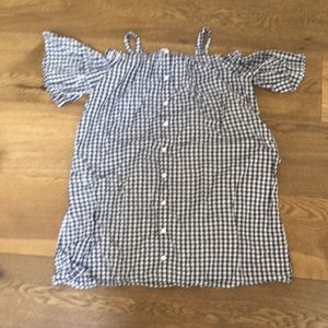 Habitual size 12 white and black checkered pattern dress